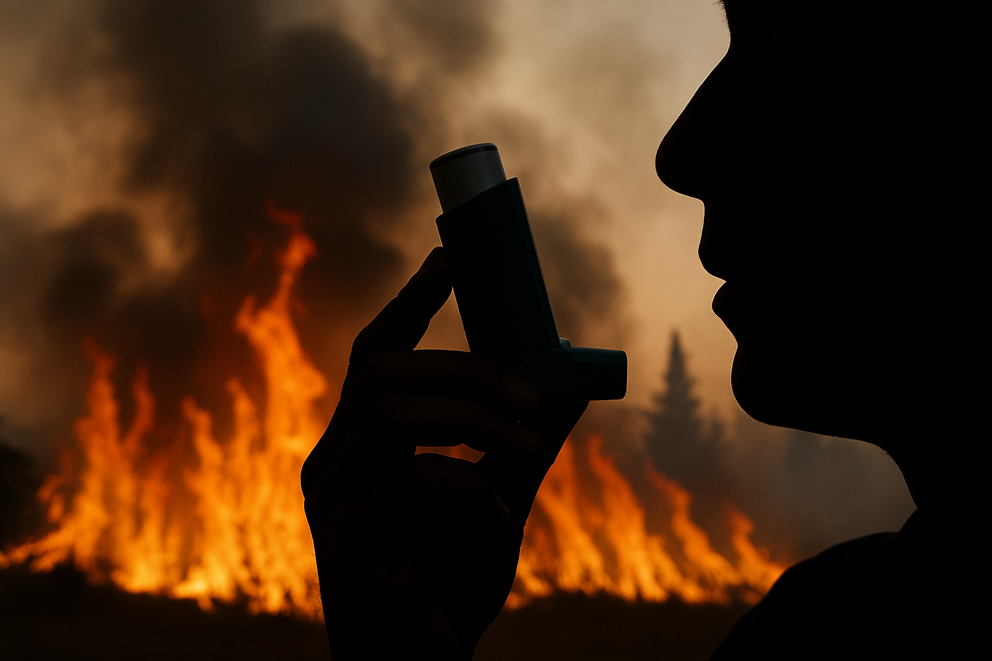 ¿Cómo se agravan los riesgos respiratorios con el humo de los incendios?