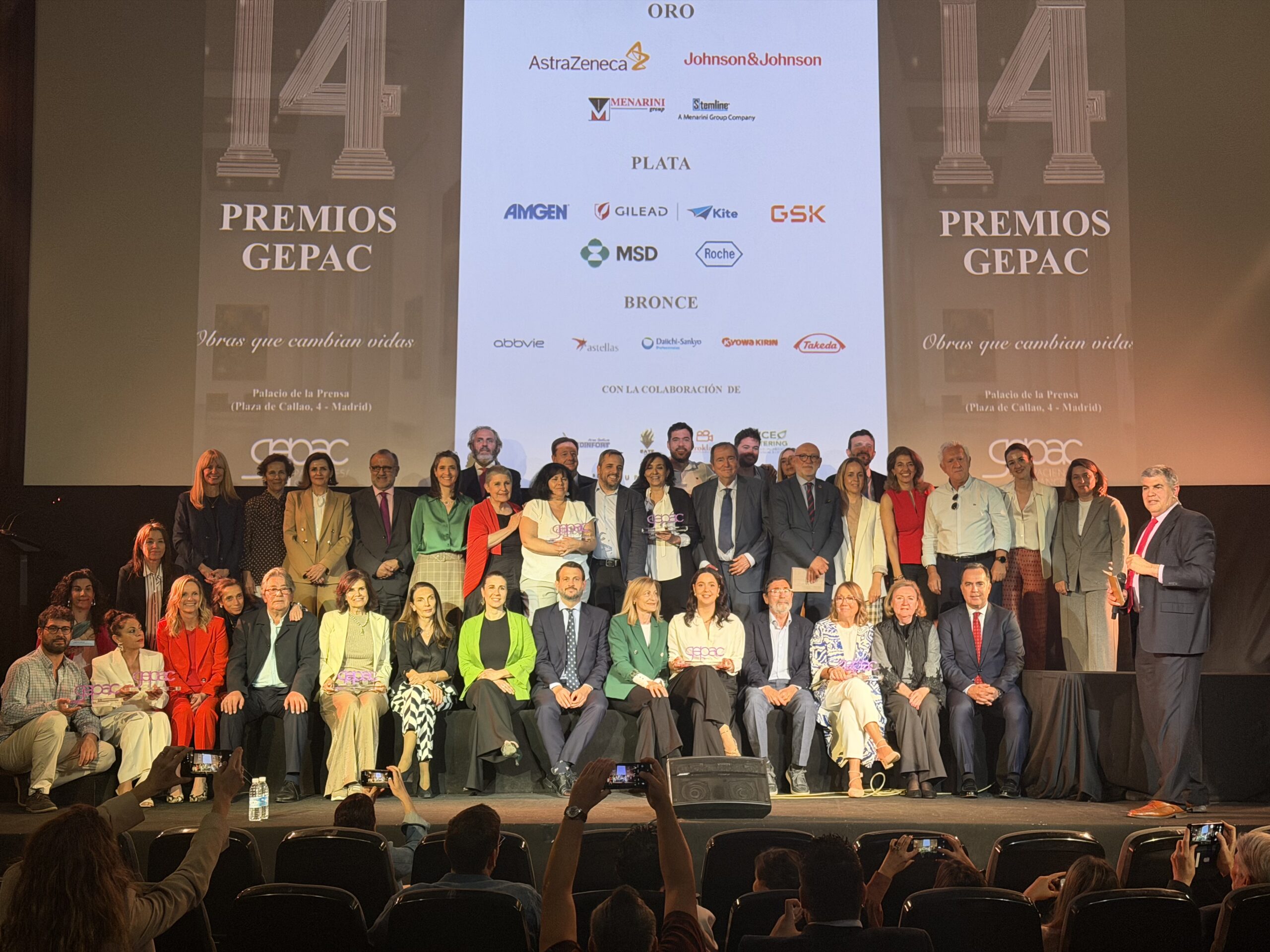 GEPAC reconoce el compromiso de entidades, organizaciones y profesionales sociosanitarios en sus premios