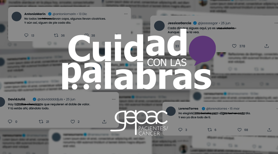 GEPAC lanza ‘Cuidado con las Palabras’, una iniciativa para humanizar el lenguaje en cáncer