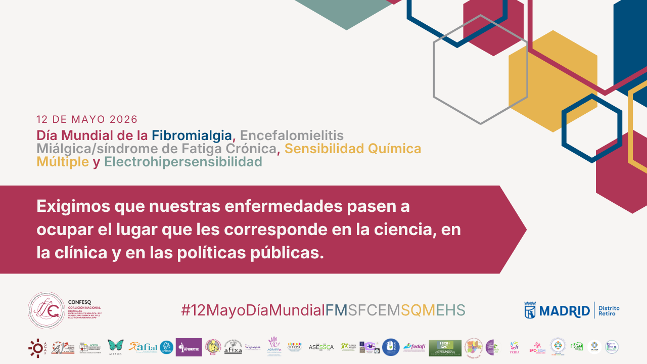 Los pacientes con fibromialgia, EM/SFC, SQM y EHS exigen más investigación y políticas públicas que escuchen su voz